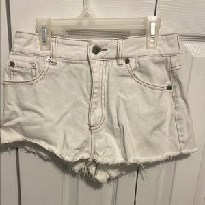 Women's White Denim Shorts